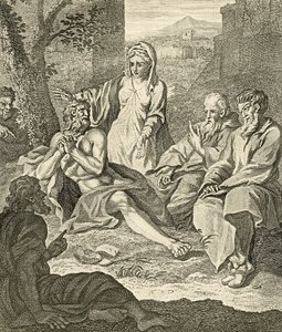 Job with his wife by Bernard Picart